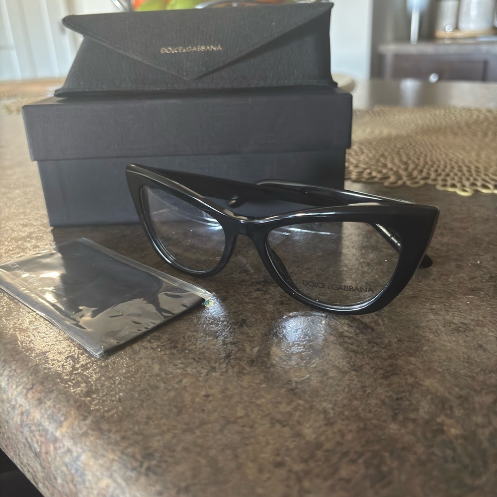 Dolce & Gabbana Glossy Black Eyewear